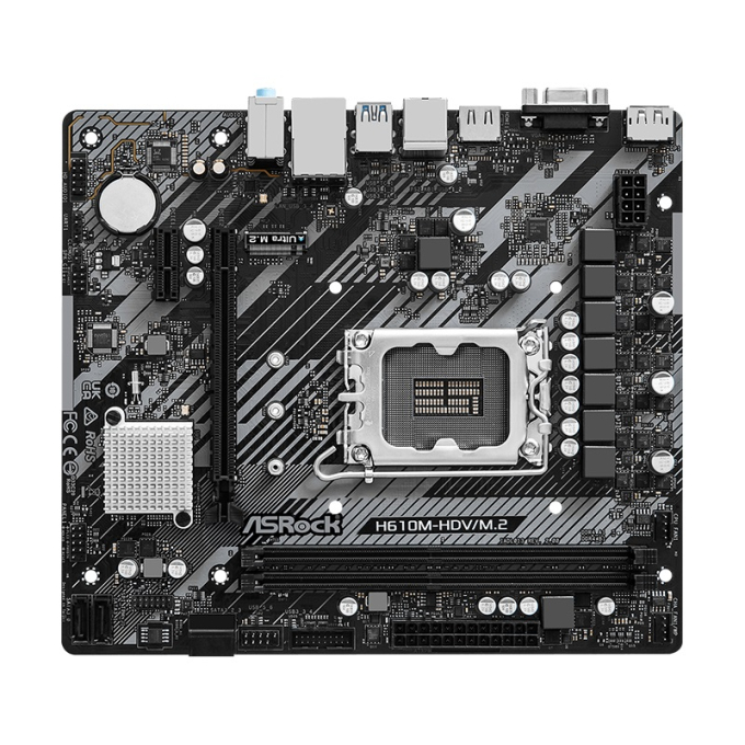 Motherboard ASROCKH610M-HDV/M.2 R2.0, Chipset Intel H610, LGA1700, mATX / Asrock