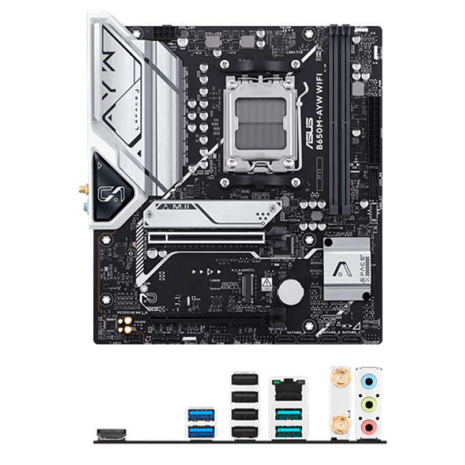 Motherboard Asus B650M-AYW WIFI, Chipset AMD B650, AMD Socket AM5, mATX DDR5 / Asus