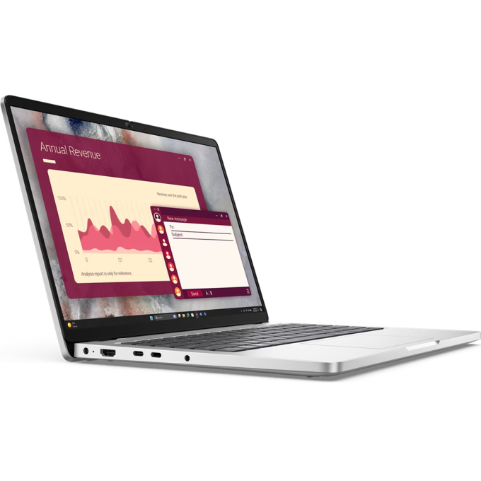 Laptop Dell Pro 14, Intel Ultra7 255U, Memoria RAM 16Gb, Disco Solido 512Gb SSD, Plata Platino, Pantalla 14pulgadas Full HD Plus 1920x1200, Win11 Pro, 10.30Horas Duracion de pilas, PC14250 / Dell