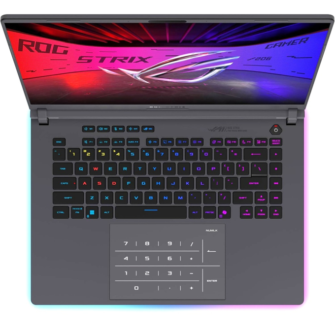 Laptop Asus ROG Strix G16, Intel Ultra9 275HX, Memoria RAM 16Gb, Disco Solido 1Tb SSD, Video NVIDIA GeForce RTX 5060 8Gb, Pantalla 16pulgadas WUXGA 165Hz 1920x1200, Win11 Home, gamer / Asus