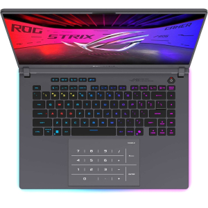 Laptop Asus ROG Strix G16, Intel Ultra9 275HX, Memoria RAM 16Gb, Disco Solido 1Tb SSD, Video NVIDIA GeForce RTX 5060 8Gb, Pantalla 16 WUXGA 165Hz 1920x1200, Win11 Home, gamer