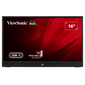 Monitor portatil ViewSonic 16pulgadas VA1655 (15.6pulgadas visible) Full HD 1920x1080 IPS, Mini HDMI, USB-C, altavoces / Viewsonic