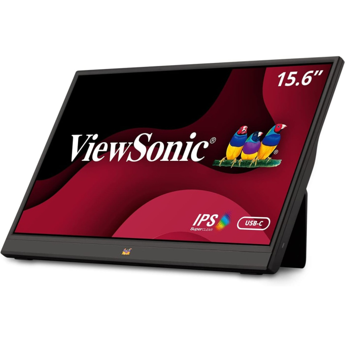 Monitor portatil ViewSonic 16pulgadas VA1655 (15.6pulgadas visible) Full HD 1920x1080 IPS, Mini HDMI, USB-C, altavoces / Viewsonic