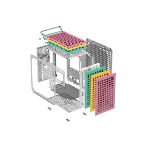 CASE PC COOLER MASTER QUBE 500 FLATPACK MACARON EDITION Q500-DGNN-S00 Q500-DGNN-S00 / COOLER MASTER
