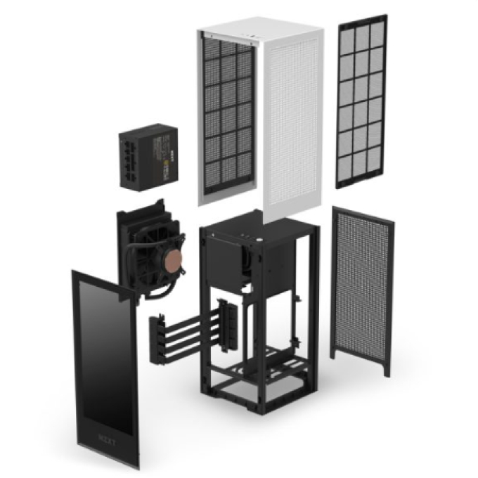 CASE PC NZXT H1 WATERCOOLER+RISER CARD+SFX WHITE CA-H16WR-W1-US CA-H16WR-W1-US / NZXT