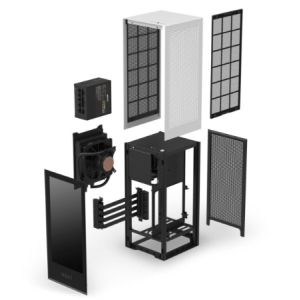 CASE PC NZXT H1 WATERCOOLER+RISER CARD+SFX WHITE CA-H16WR-W1-US CA-H16WR-W1-US