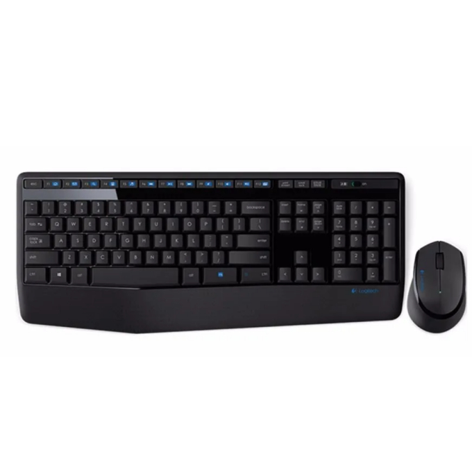 KIT TECLADO Y MOUSE Logitech MK345 Inalambrico Español Negro / Logitech