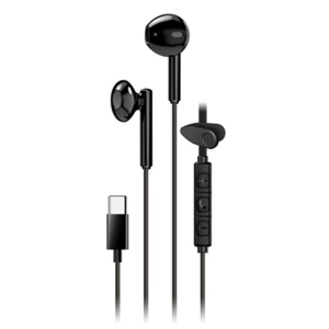 Audifono con Microfono Genius HS-M366 IN-EAR USB-C 14.2mm CLIP GIRATORIO BLACK (31710033400)