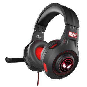 Audifono con Microfono Xtech GAMING SPIDERMAN 40mm MULTIPLAFORMA 3.5mm+USB-A CONTROL VOLUMEN / MUTE LED BLACK / RED (XTH-M541SM) gamer / XTECH