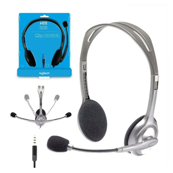 Audifono con Microfono Logitech H111 SILVER (981-000612) / Logitech
