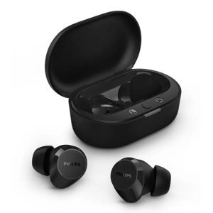 Audifono con Microfono Philips TRUE WIRELESS TAT1209BK Bluetooth 18h IPX4 10m USB-C TACTIL BLACK / PHILIPS