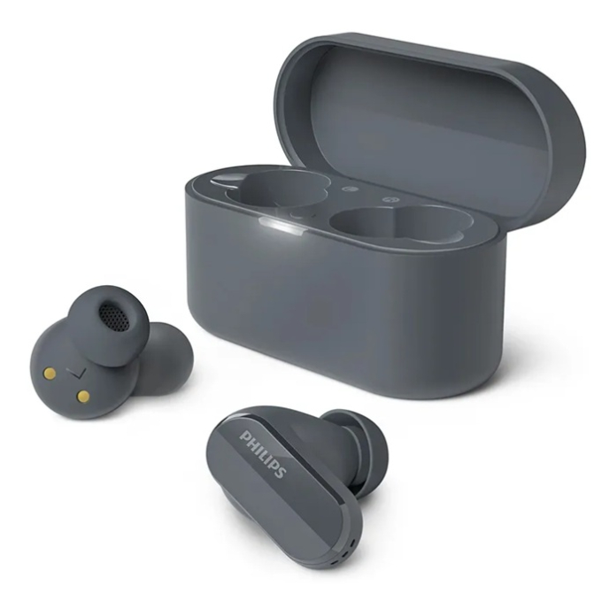 Audifono con Microfono Philips TRUE WIRELESS TAT3508BK Bluetooth 21h IPX4 10m USB-C TACTIL BLACK / PHILIPS