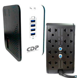 Estabilizador CDP R2CU-AVR1008I 1000VA / 500W 8 SALIDAS 4 PUERTOS USB / CDP