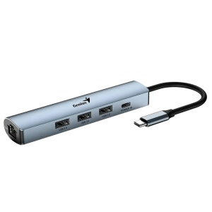 HUB USB-C Genius UH-545 GIGABIT ETHERNET 1-USB-C 3-USB-A (31240004400)