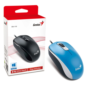 MOUSE GENIUS DX-110 USB OPTICO 1000 DPI BLUE (PN 31010116103)