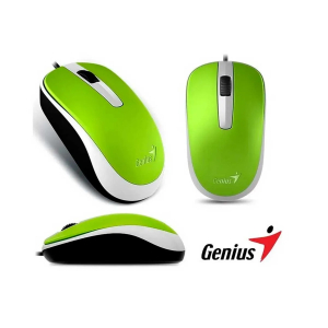MOUSE GENIUS DX-110 USB OPTICO 1000 DPI GREEN (PN 31010116105)