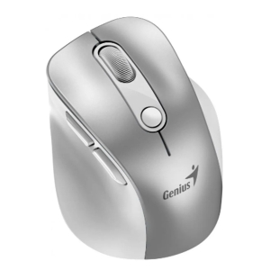 Mouse Genius Ergo 9000S PRO RECARGABLE DUAL WIRELESS Bluetooth 6-BOT SILENT RGB SILVER (31030039402)
