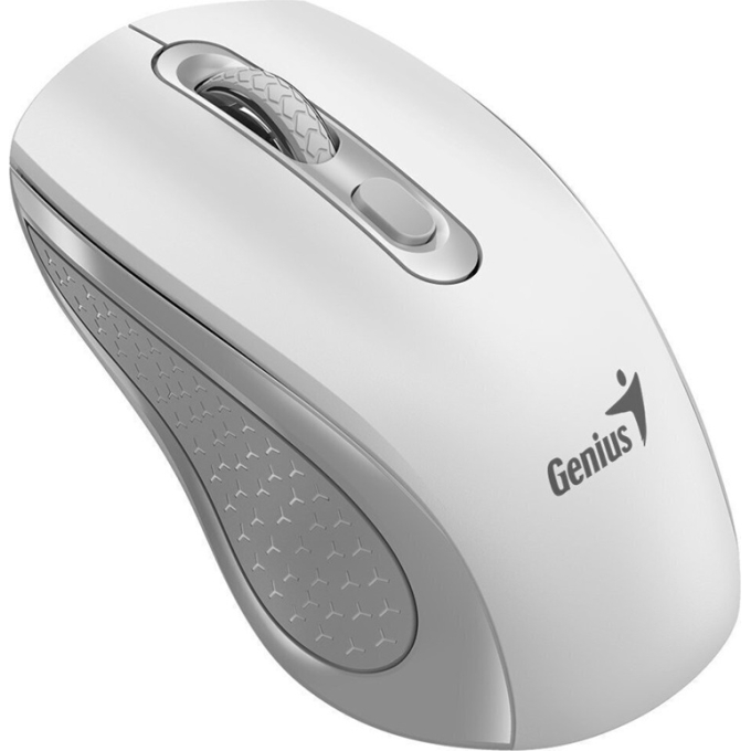 Mouse Genius NX-8025S AI COPILOT WIRELESS 4-BOT SILENT ERGONOMICO WHITE+GREY (31030048401) / Genius
