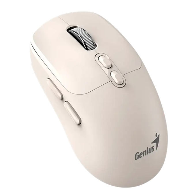 Mouse Genius NX-8080S BT AI COPILOT DUAL WIRELESS Bluetooth SILENT 7-BOT MILK TEA (31030042404) / Genius
