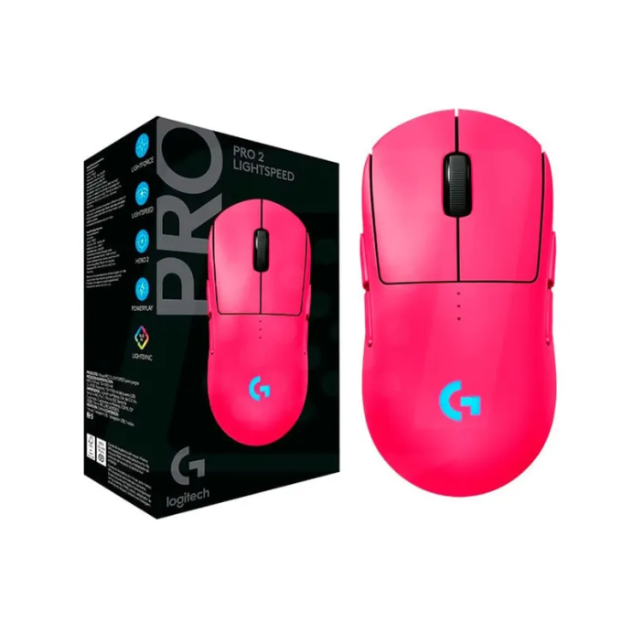 MOUSE LOGITECH G PRO 2 LIGTHSPEED WIRELESS HERO 2 44K LIGHTFORCE / LIGHTSYNC RGB MAGENTA (910-007308) / LOGITECH