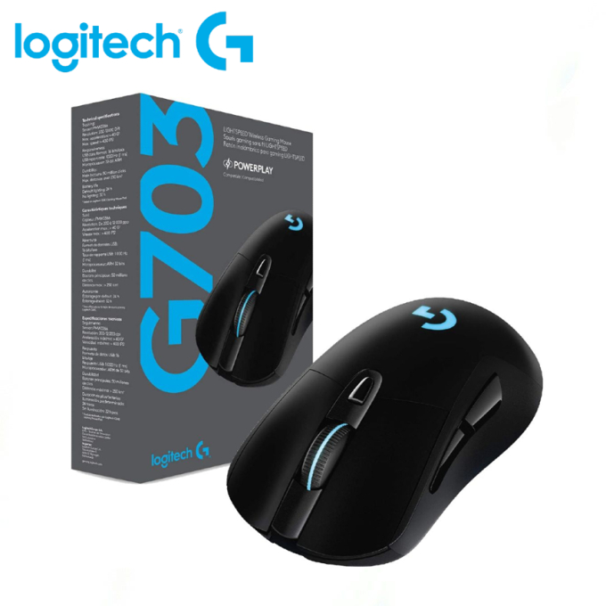 MOUSE LOGITECH G703 LIGTHSPEED WIRELESS BLACK (910-005639) 910-005639 / Logitech