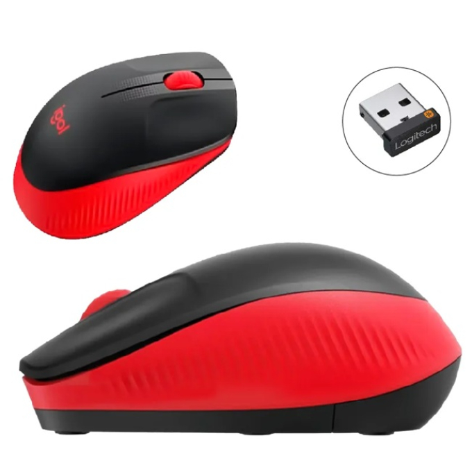Mouse Logitech M190 WIRELESS FULL-SIZE RED (910-005904) / Logitech