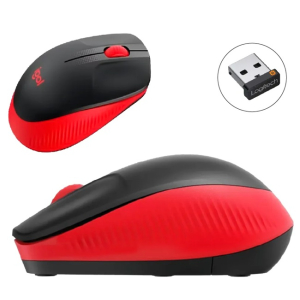 Mouse Logitech M190 WIRELESS FULL-SIZE RED (910-005904)
