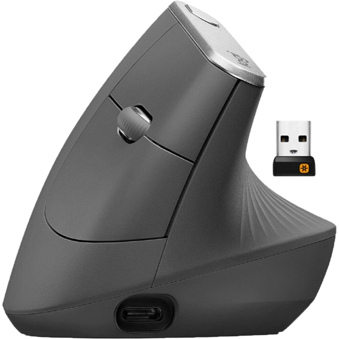 Mouse Logitech MX VERTICAL ADVANCED ERGONOMIC WIRELESS / BLUETOOTH USB-C BLACK (910-005449) / Logitech