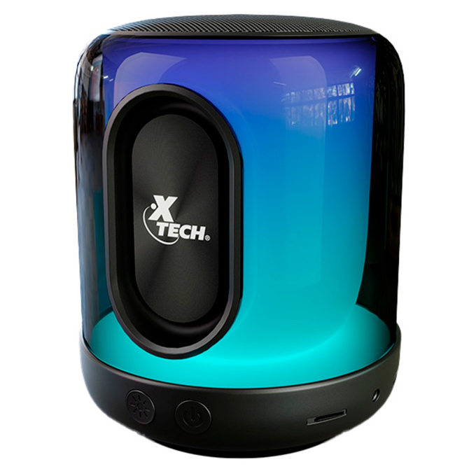 Parlante Xtech BEATWAVE TWS Bluetooth / USB / 3.5 MM 15H LED 5W BLACK (XTS-617) / Xtech