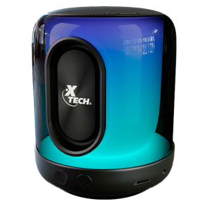 Parlante Xtech BEATWAVE TWS Bluetooth / USB / 3.5 MM 15H LED 5W BLACK (XTS-617)
