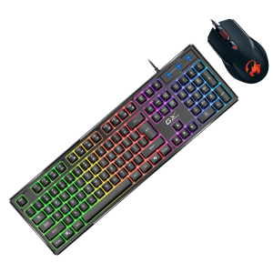 Teclado Genius + Mouse GX SCORPION KM-GX6 AI COPILOT GAMING RGB 19 TECLAS ANTI-GHOSTING 3200DPI BLACK (31330010401) gamer