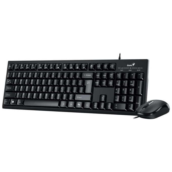 Teclado Genius + Mouse KM-100SE AI COPILOT USB SP BLACK (31330009401) / GENIUS