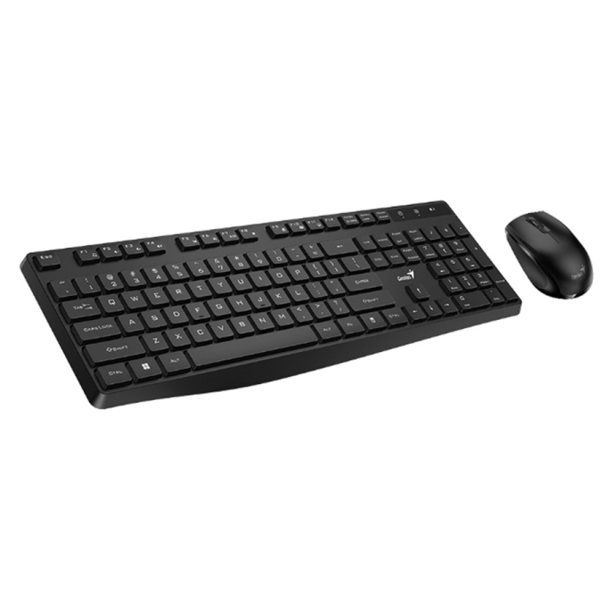 Teclado Genius + Mouse WIRELESS KM-8206S AI COPILOT SILENT MULTIMEDIA SP BLACK (31340017401) / GENIUS