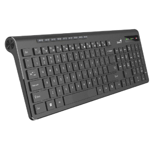 Teclado Genius SLIMSTAR 7230 WIRELESS AI COPILOT MULTIMEDIA SP BLACK (31310021401) / GENIUS