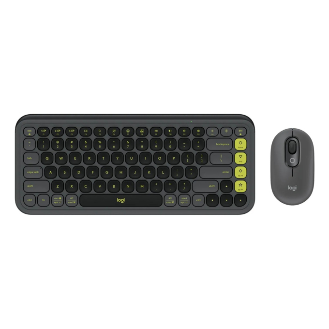 Teclado + Mouse Logitech POP ICON BLUETOOTH / WIRELESS SP / COPILOT / GRAPHITE (920-013052) / LOGITECH