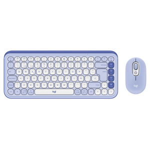 Teclado + Mouse Logitech POP ICON BLUETOOTH / WIRELESS SP / COPILOT / Purple (920-013054)