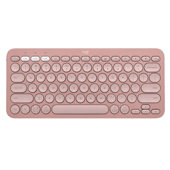 Teclado Logitech PEBBLE 2 K380S Bluetooth WIRELESS SP ROSE (920-011785) / LOGITECH