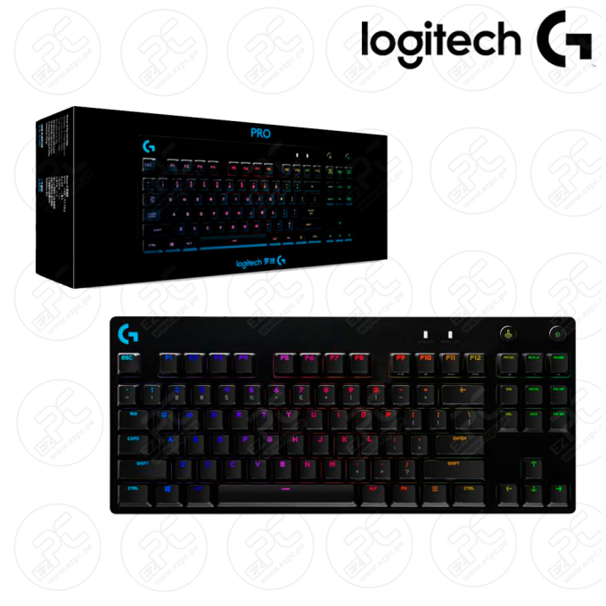 TECLADO LOGITECH PRO KEYBOARD RGB USB BLACK (920-009388) / LOGITECH
