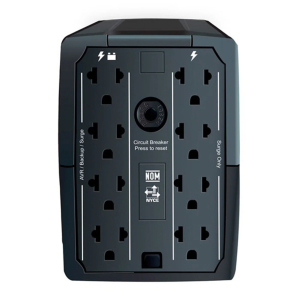 UPS CDP R-UPR758I 750VA / 375W 8 SALIDAS / 5 PORT USB / 1 TIPO C / AUTONOMIA 20MIN BLACK (R-UPR758I) / CDP