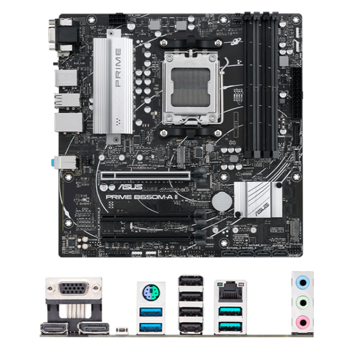 Motherboard ASUS PRIME B650M-A II , Chipset AMD B650, Socket AM5, Micro ATX / Asus