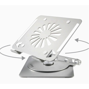 Cooler / Stand iDock para Laptop Galaxy i60 360° - Aluminio. Multi Ángulos, Ajustable, Plegable, Portatil, Compatible: 14' a 17'