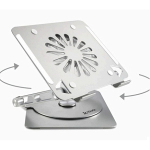 Cooler / Stand iDock para Laptop iGalaxy i60 3.0 360° - Aluminio. Ergonomico, angulos ajustables, Ajustable, plegable y portatil, 4 Puertos USB 3.0, Para laptops de 13' a 17'