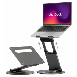 Cooler / Stand iDock para Laptop Satelite i70 - Aluminio. Elevacion 48 cm, Compatible: 13 a 17