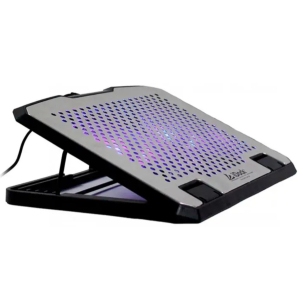 Cooler / Stand iDock para Laptop Luxar - Aluminio. 6 niveles de elevacion, Laptop 14'-17', 2 puertos USB