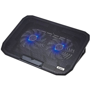 Cooler / Stand iDock para Laptop ProCooler - Malla metalica. 5 niveles de elevacion, 2 puertos USB, 2 ventiladores de 125x125x15 mm, Para portatiles de 14 a 17