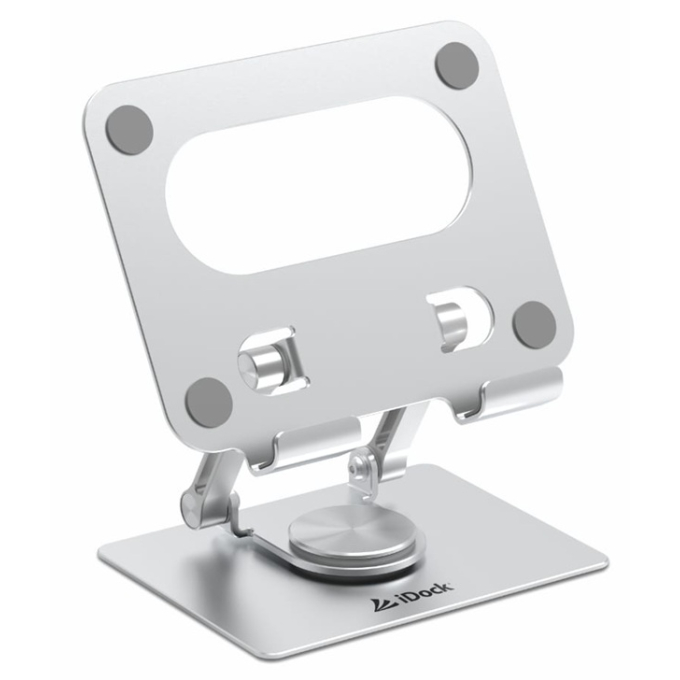 Cooler / Stand iDock para Tablet Dama i20 - Aluminio. Multi Ángulos, Base giratoria 360°, Ajustable, plegable, portatil / iDock