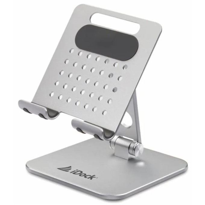 Cooler / Stand iDock para Tablet Luxury i10 - Aluminio. 6 niveles de elevacion, Laptop 14'-17', 2 puertos USB / iDock