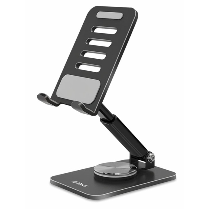 Cooler / Stand iDock para Laptop Streamer i66 - Aluminio. Modelo giratorio, Altura ajustable y telescopica, Multi Angulos / iDock
