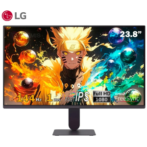 Monitor LG UltraGear G4 24G411A-B 23.8pulgadas IPS FHD 144Hz Overclock, 1ms, Nvidia G-Sync, Amd FreeSync, gamer / LG