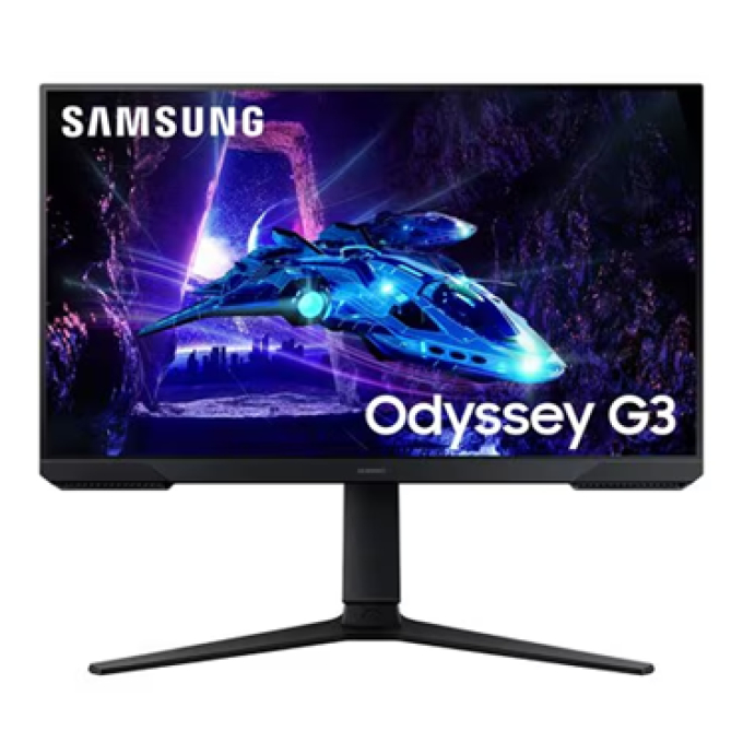 Monitor Samsung Odyssey G3 24pulgadas HD, 16:9, Negro, Vertical Alignment (VA) 1920x1080, FreeSync, 250cd/m², 1ms, 180Hz, HDMI - DisplayPort , S24DG300EL gamer / Samsung